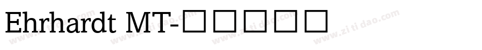 Ehrhardt MT字体转换